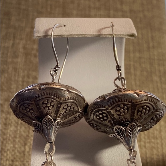Bella Luna designer earrings.Vintage & Sterling - Picture 4 of 5